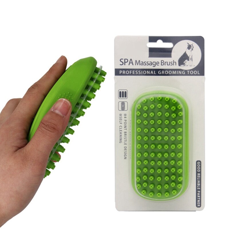 Dog Bath Massage Comb Hair Grooming Brush Long Short Hair Cleaning Brush Cat Massager Pet Fur Loose Hair Remover Brushes For Dog