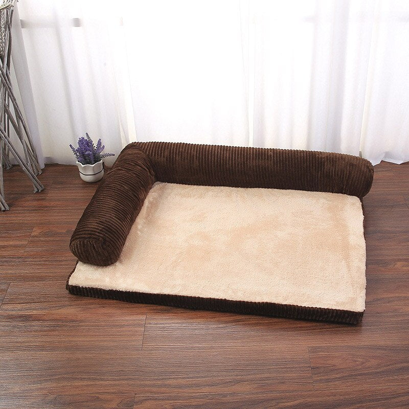 Dog Bed Soft Pet Cat Dog Sofa Beds Big Dog Kennel Cushion Mat Puppy German Shepherd L Shaped Couch For Large Small Dogs