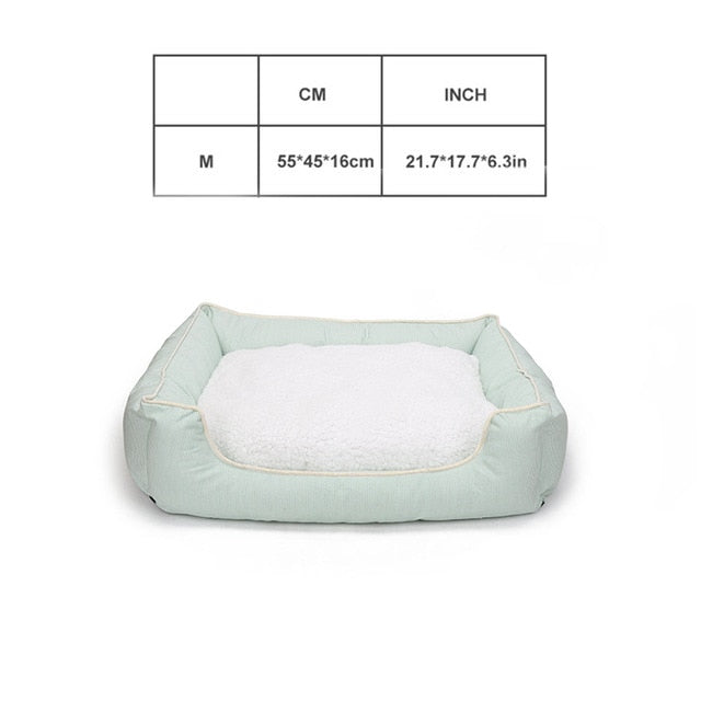 Dog Bench Mats Bed for Large Dogs Soft Thick Warm Fleece Cushion Dog Sofa Bed Pet Bench Lounger Anti Slip Pet Bed for Cat