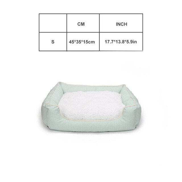 Dog Bench Mats Bed for Large Dogs Soft Thick Warm Fleece Cushion Dog Sofa Bed Pet Bench Lounger Anti Slip Pet Bed for Cat