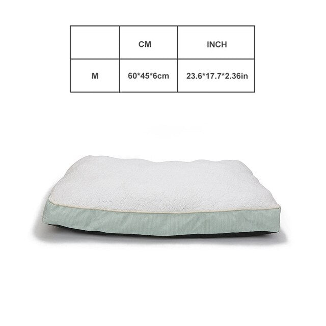 Dog Bench Mats Bed for Large Dogs Soft Thick Warm Fleece Cushion Dog Sofa Bed Pet Bench Lounger Anti Slip Pet Bed for Cat