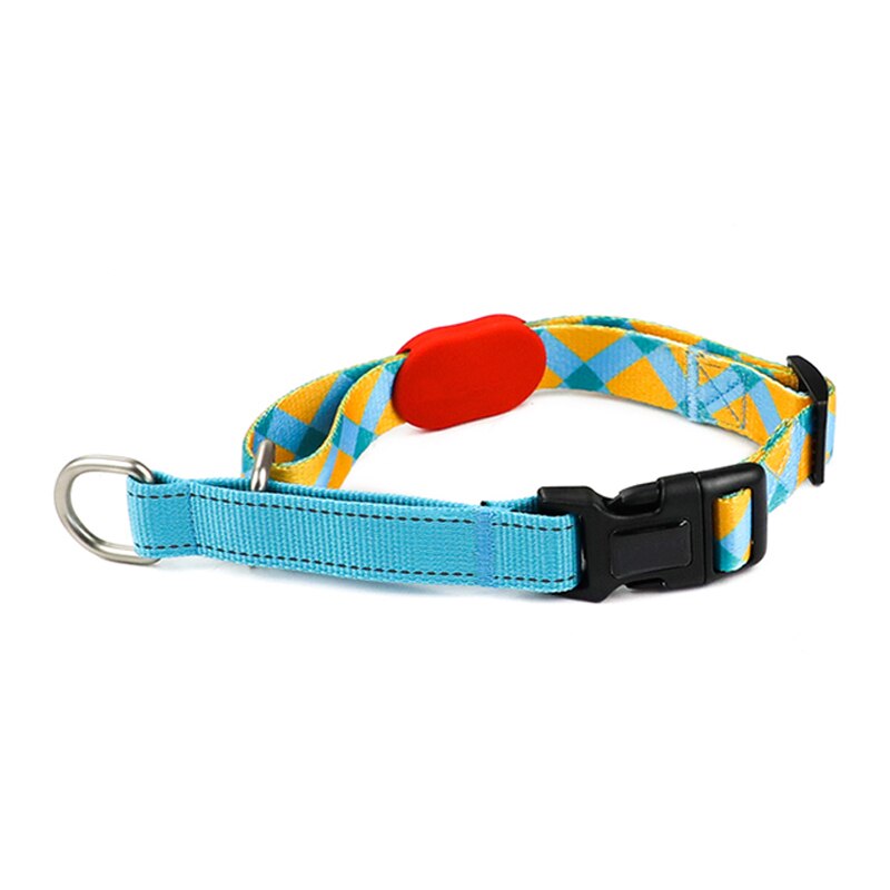 Dog Choker Collar Soft Nylon Training Slip Dog Collar Blue,M,L Size