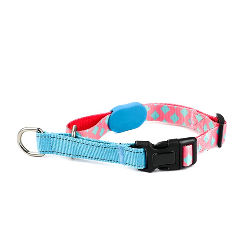 Dog Choker Collar Soft Nylon Training Slip Dog Collar Blue,M,L Size