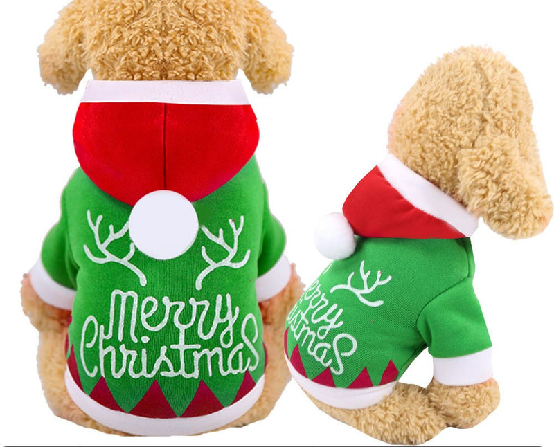 Dog Christmas Clothes Sweater Dog Hoodies Cat Clothing Jacket Coat Pets Costume Dog Clothes Pet Accessories