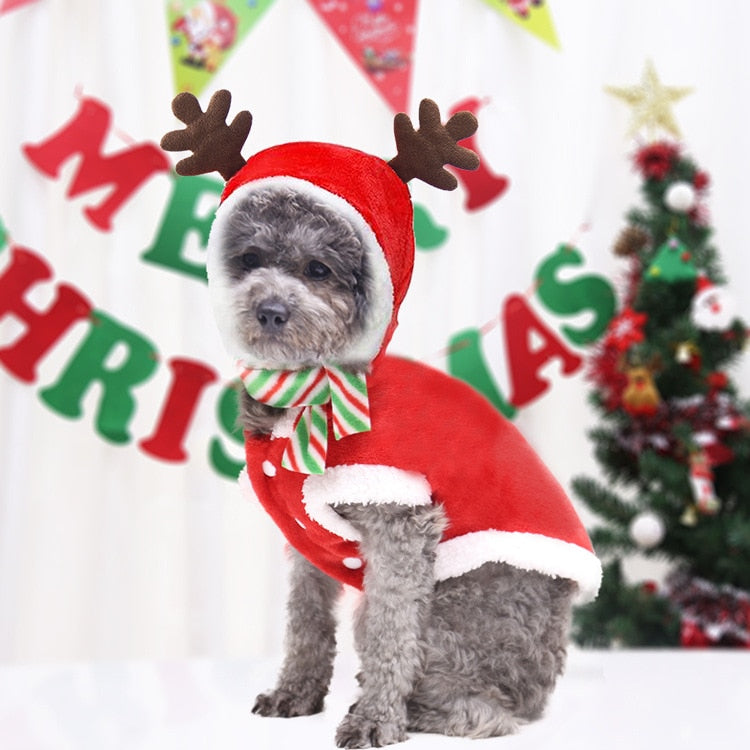 Dog Christmas Clothes Sweater Dog Hoodies Cat Clothing Jacket Coat Pets Costume Dog Clothes Pet Accessories