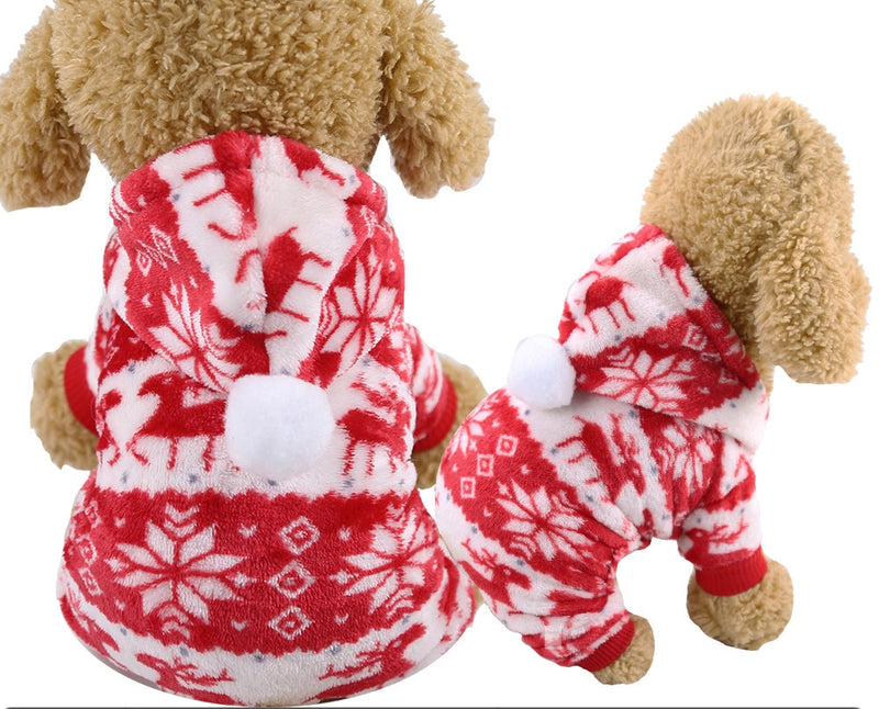 Dog Christmas Clothes Sweater Dog Hoodies Cat Clothing Jacket Coat Pets Costume Dog Clothes Pet Accessories