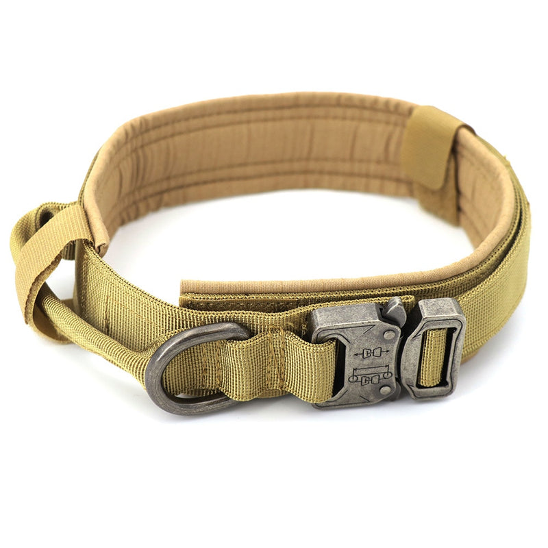 Dog Collar Adjustable Military Tactical Pets Dog Collars Leash Control Handle Training Pet Cat Dog Collar For Small Large Dogs