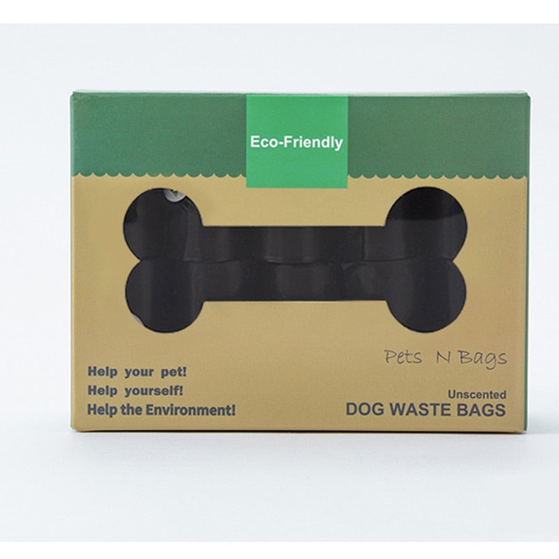 Dog Poop Bags Bio degradeable Environmental Protection Pet Trash Bags 23cmx33cm Green Garbage Bag Pet Product 8 rolls