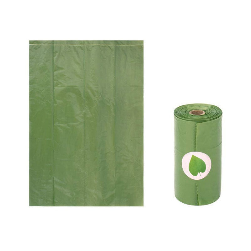 Dog Poop Bags Bio degradeable Environmental Protection Pet Trash Bags 23cmx33cm Green Garbage Bag Pet Product 8 rolls