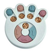 Dog Puzzle Pet Bowl IQ Interactive Slow Eating Feeding Food Bowls Portable Puppy Feeder Choke Container