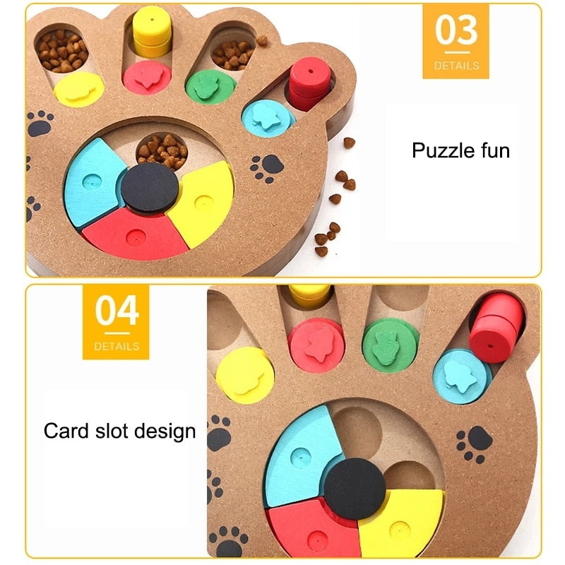 Dog Puzzle Toys Increase IQ Interactive Slow Dispensing Feeder Pet Cat Puppy Training Games FeedingFeeding Food Intelligence Toy