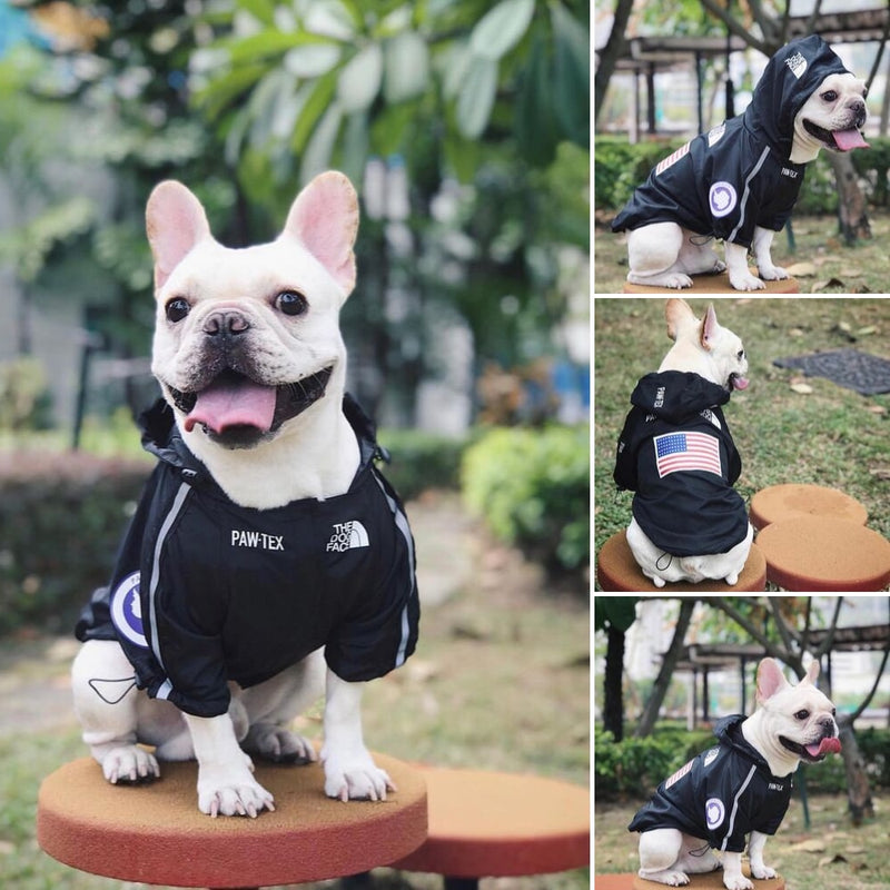 Dog Raincoat Jacket Clothes Windproof Cat Dog Jacket Fashion Waterproof Reflective Pet Clothing Large dog Pets Coat The Dog Face