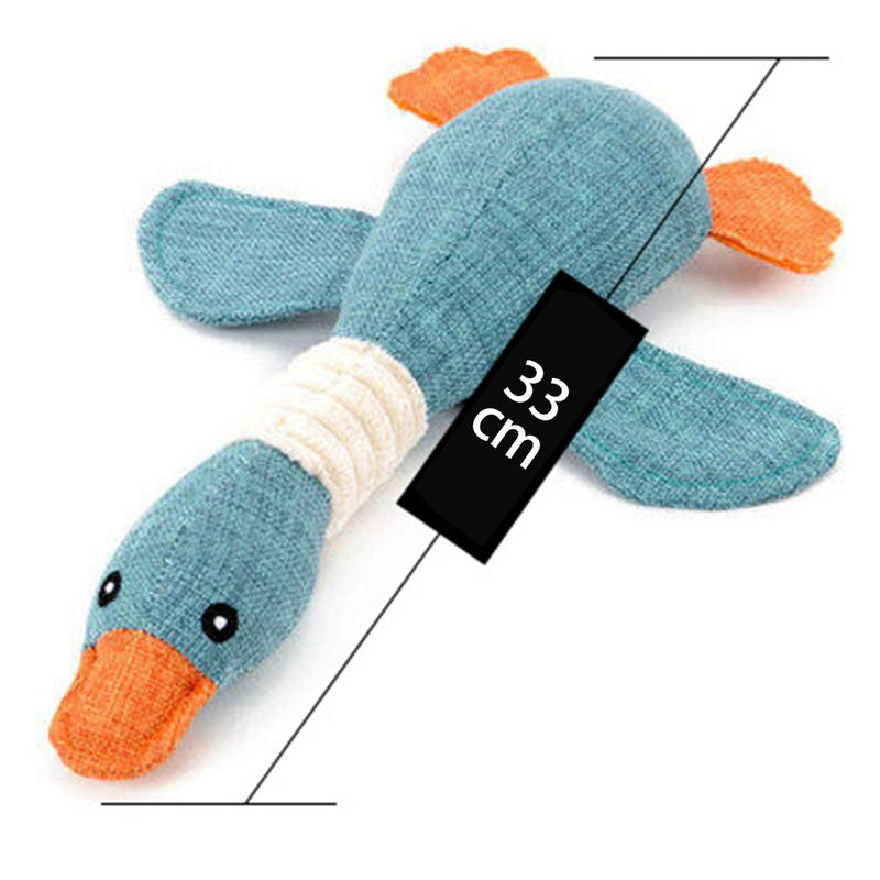 Dog Squeak Toys Wild Goose Sounds Toy Cleaning Teeth Puppy Dogs Chew Supplies Training Supplies Dog Educational Plush Toys 30cm