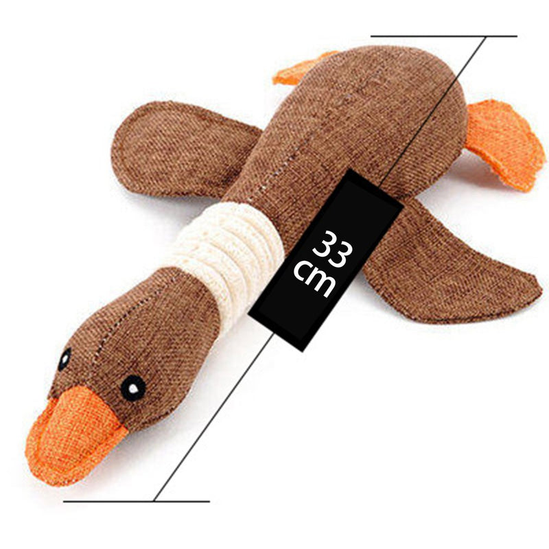 Dog Squeak Toys Wild Goose Sounds Toy Cleaning Teeth Puppy Dogs Chew Supplies Training Supplies Dog Educational Plush Toys 30cm