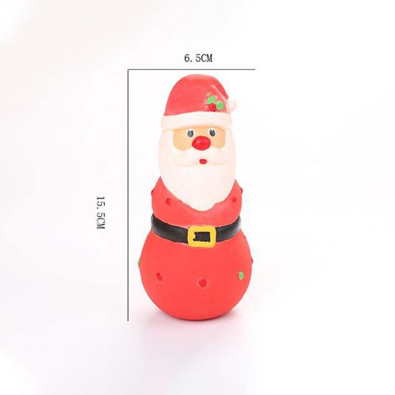 Dog Toys Christmas Pet Dog Chew Toy Santa Claus Elk Interesting Molar Tooth Cleaning Natural Latex Dog Toys Pet Supplies