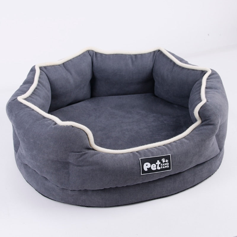 Dog bed Winter Memory-Foam Waterproof Dog House For Puppy large Removable Cover Pet Bed Soft Warm Dogs Lounge Sofa kennel