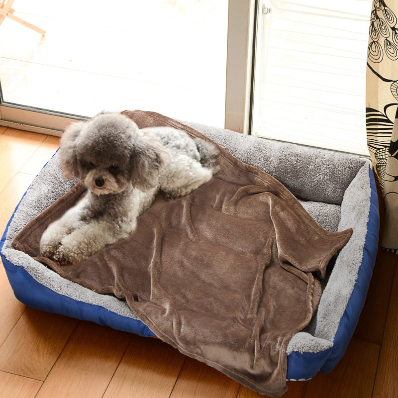 Drop Shipping Dog Blanket Warm Flannel Dog Mattress Bulk Orders Sleeping Mattress For Medium Large Dogs Cats Pet Supplies