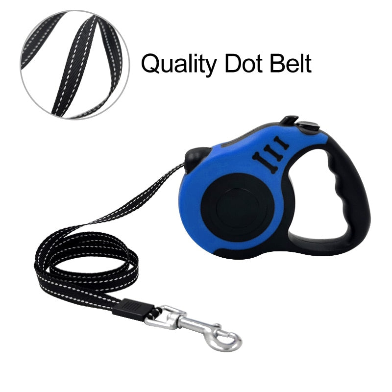 Durable Dog Leash Automatic Retractable Nylon Dog Lead Extending Puppy Walking Running Leads For Small Medium Dogs Pet Supplies