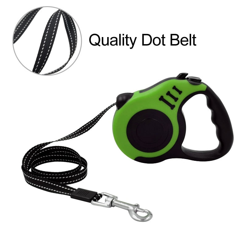 Durable Dog Leash Automatic Retractable Nylon Dog Lead Extending Puppy Walking Running Leads For Small Medium Dogs Pet Supplies