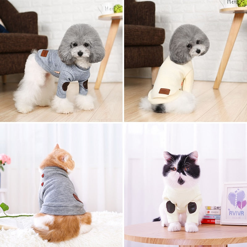 New Pet Coat Clothes for Cats Dog Jacket Spring Clothes Puppy Cat Sweater Clothing Coat Apparel French Bulldog