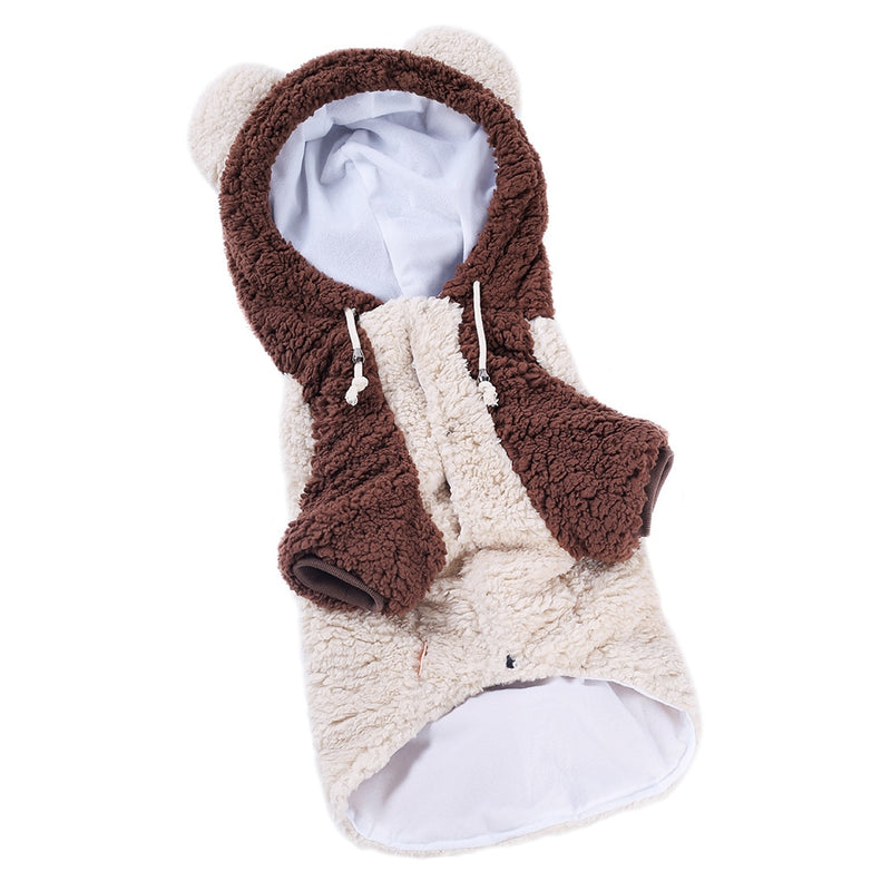 Pet Big Dogs Autumn and Winter Warm Clothes Bear Costume Two Feet