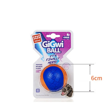 Pet Dog Puppy Squeaky Chew Toy Sound Pure Natural Non-toxic Rubber Outdoor Play Small Big Dog Funny Ball