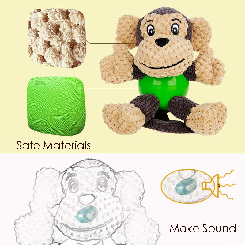 Beniqu Interactive Koala Stuffed Squeaking Dog Plush Toy – beniqu