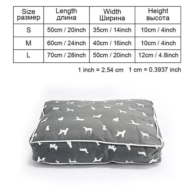 High Quality Pet Dog Bed Soft Sofa Waterproof Dog Bed For Sleeping Small Medium Large Dog Cat Mat With Animal Pattern