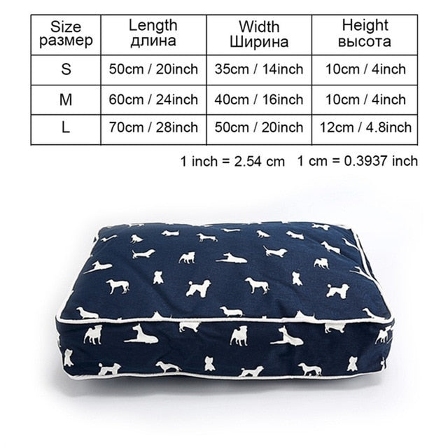 High Quality Pet Dog Bed Soft Sofa Waterproof Dog Bed For Sleeping Small Medium Large Dog Cat Mat With Animal Pattern