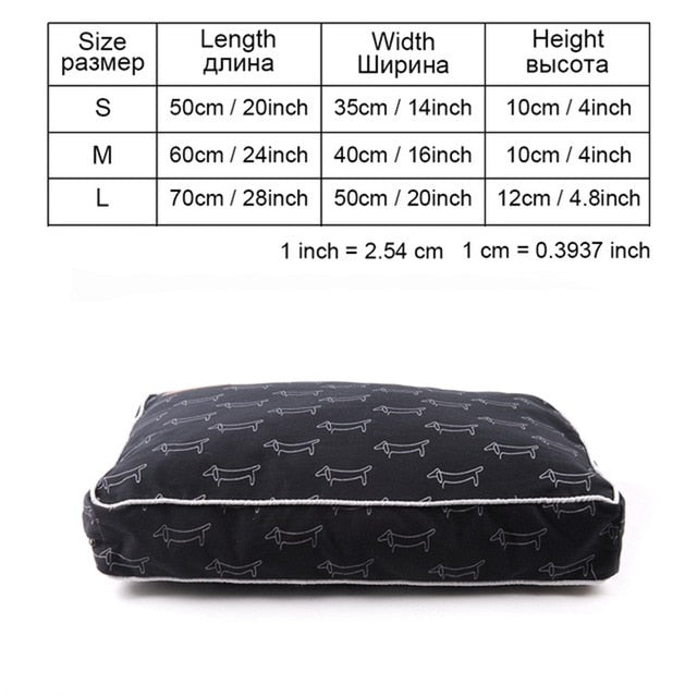 High Quality Pet Dog Bed Soft Sofa Waterproof Dog Bed For Sleeping Small Medium Large Dog Cat Mat With Animal Pattern