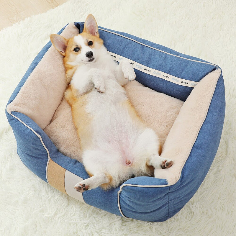 Pet Dog Bed Home Cat Winter Bed Warm Puppy Sleeping Kennel Teddy Comfortable House