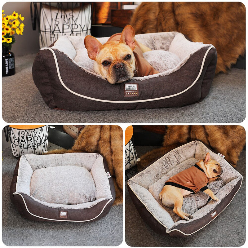 Pets Dog Bed Kennel Dog House  Cat Cushions Soft Large Dogs Cat Pet Supplies