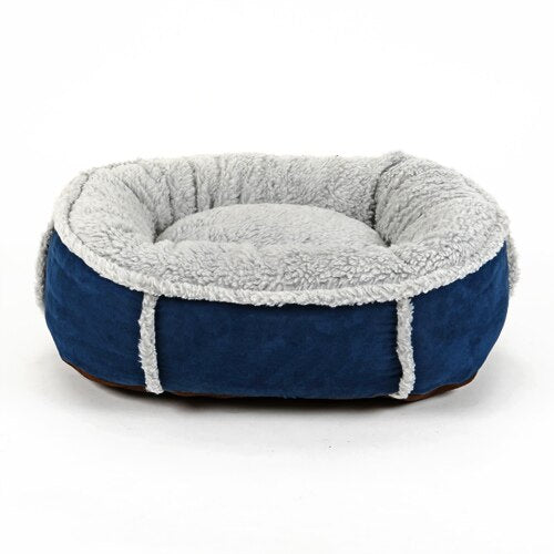 Washable Warm Soft Pet Bed with Double Sided Mat Dog Cat House Cushion Sleeping Bag Pet Products