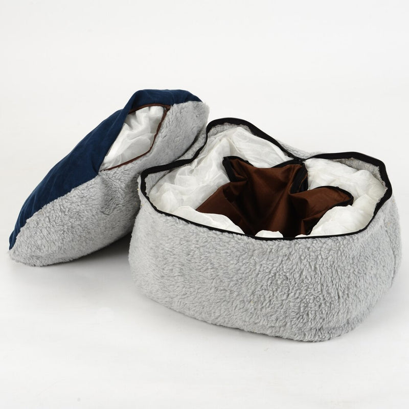 Washable Warm Soft Pet Bed with Double Sided Mat Dog Cat House Cushion Sleeping Bag Pet Products