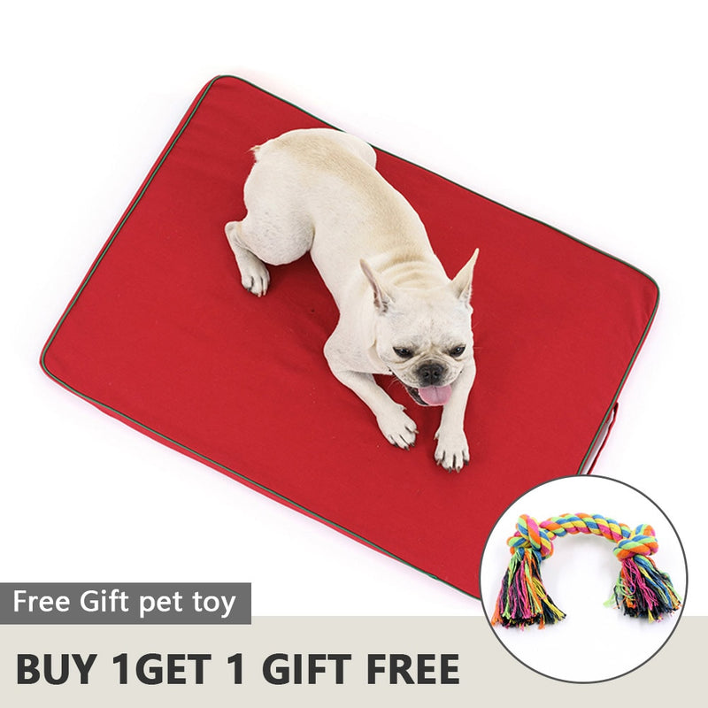 Dog Bed Mat Memory Foam Breathable Dog Beds Oxford Bottom Orthopedic Mattress Beds For Small Medium Large Pet