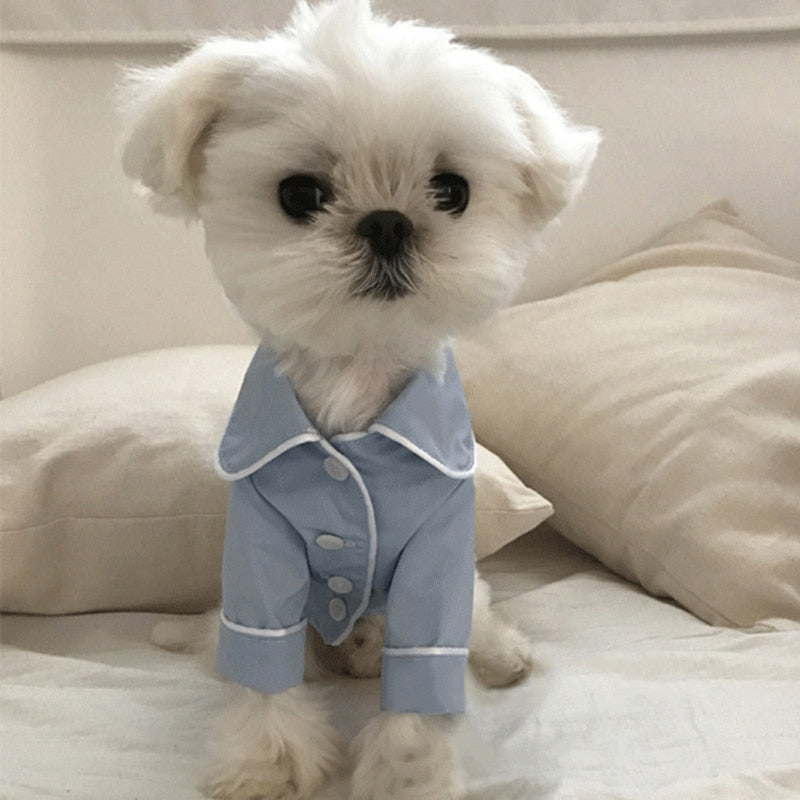 Dog Fashion Dog Pajamas Pet Clothing for Small Medium Dogs Clothes Coat Yorkies Chihuahua Bulldogs Jacket 20D