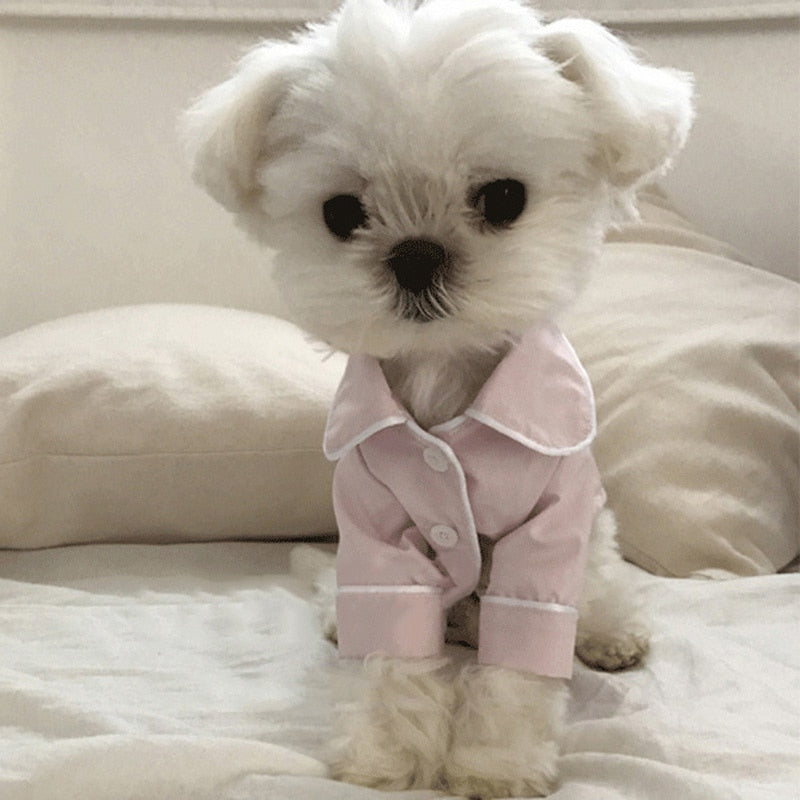 Dog Fashion Dog Pajamas Pet Clothing for Small Medium Dogs Clothes Coat Yorkies Chihuahua Bulldogs Jacket 20D