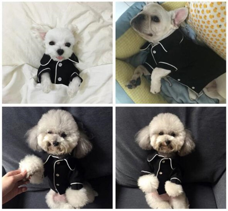 Dog Fashion Dog Pajamas Pet Clothing for Small Medium Dogs Clothes Coat Yorkies Chihuahua Bulldogs Jacket 20D