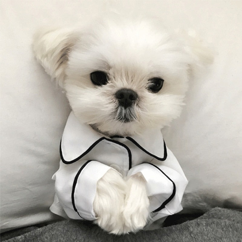 Dog Fashion Dog Pajamas Pet Clothing for Small Medium Dogs Clothes Coat Yorkies Chihuahua Bulldogs Jacket 20D