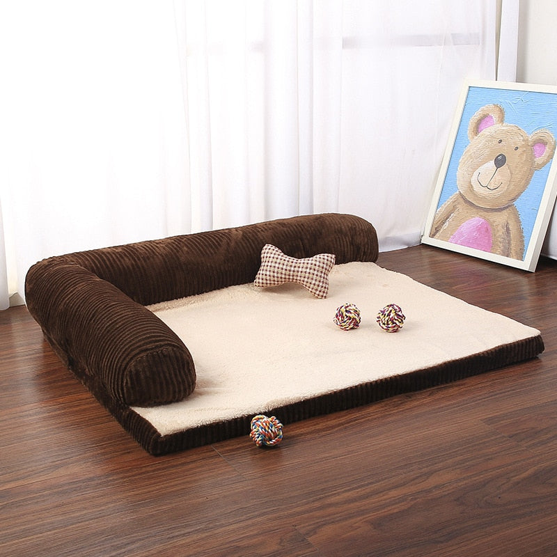 Dog Bed Sofa Dog Cat Pet Cushion Mat For Big Dogs L Shaped Chaise Lounge Sofa Pet Beds