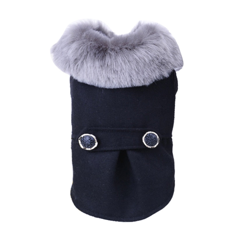 Winter Dog Jacket Puppy Dog Clothes Pet Outfits Dog Denim Coat Jeans Costume Chihuahua Poodle Bichon Pet Clothing 35S1