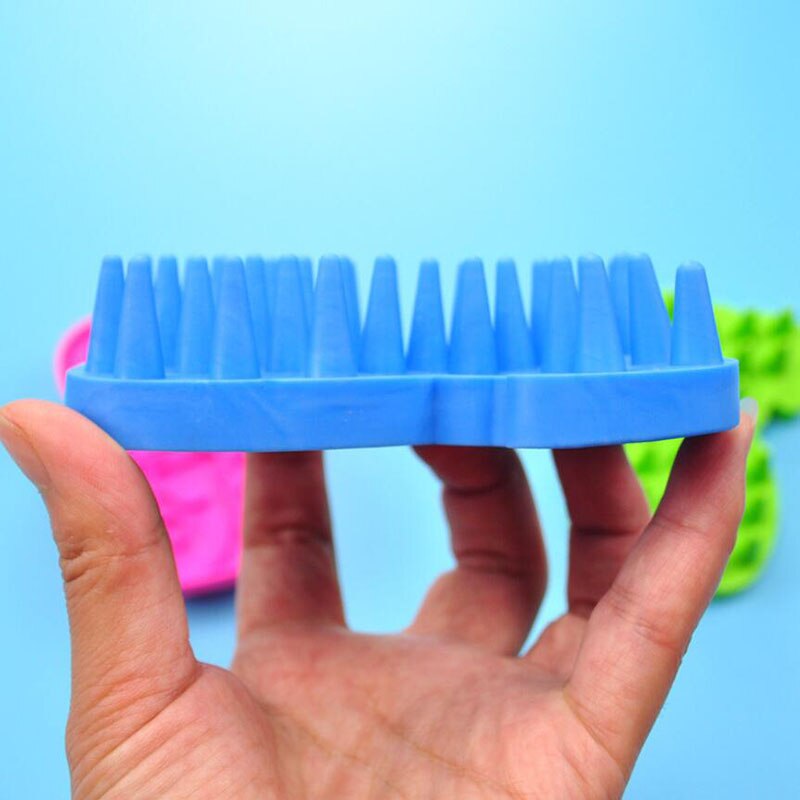 Massage Bathing Soft Needle Comb Pet Dog Cat Brush Grooming Tool Rapid Clean Tool Silicone Brush Cat Comb for Grooming Cleaning