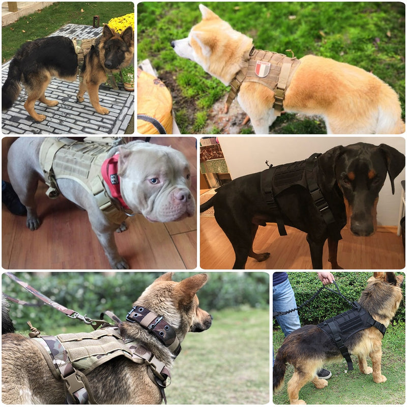 Dog Harness German Shepherd Pet Dog Vest With Handle Nylon Bungee Dog Leash Harness For Small Large Dogs Puppy