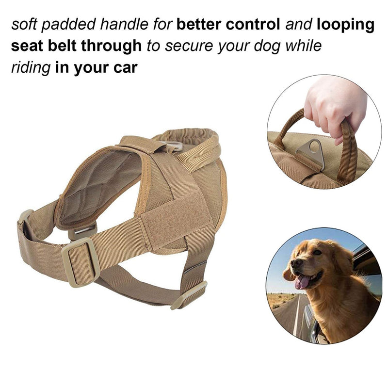 Dog Harness Patrol K9 Working Pet Collar Small Large Dog Harness Service Dog Vest With Handle Pet Products