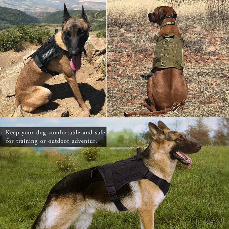 Dog Harness Vest Large Dog Adjustable Pet Dog Vest Harness Outdoor Training Nylon Vest German Shepherd Mysudui