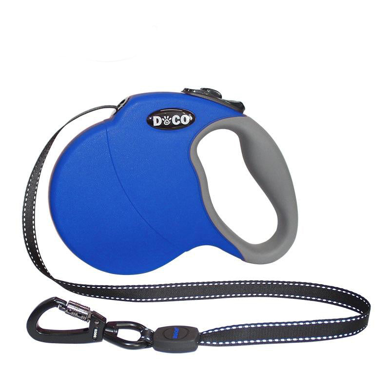 4M 5M Retractable Dog Leash Automatic Extending Reflective Nylon Dog Leads