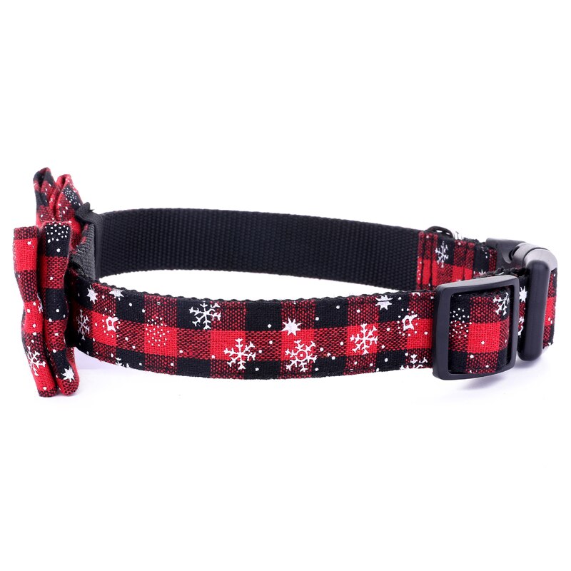 Dog Collar Christmas Dog Bow Tie Cat Collars Bowknot Grooming Red