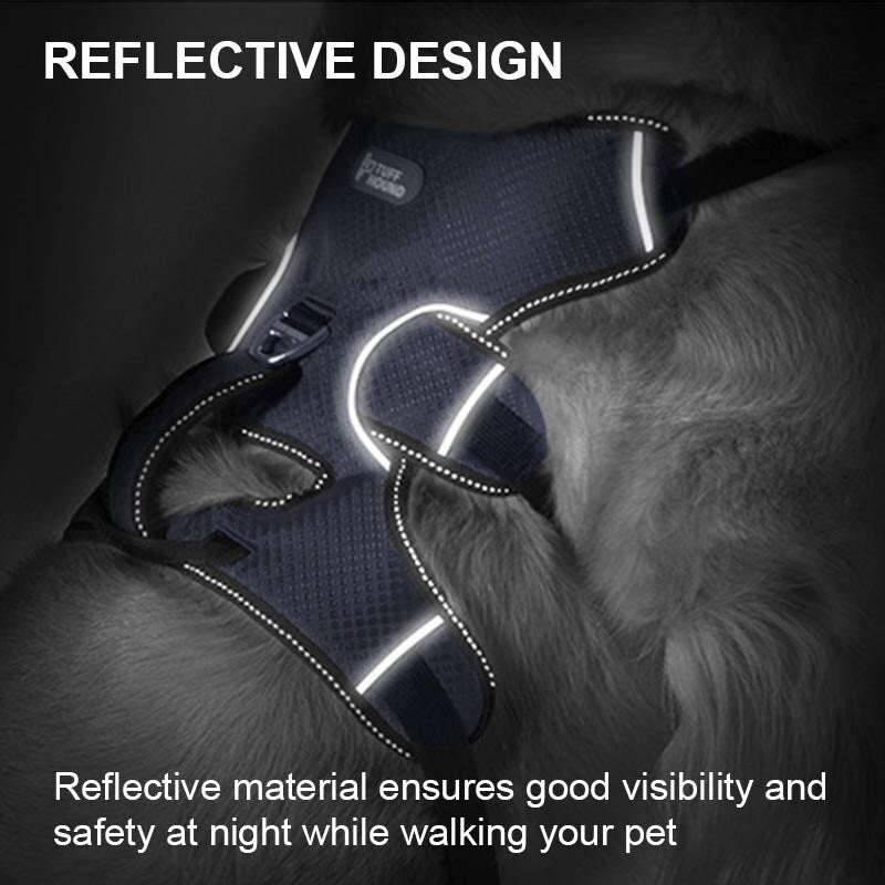 Medium Big Dog Harness For Dogs Collars And Harnesses Car Reflective Secure