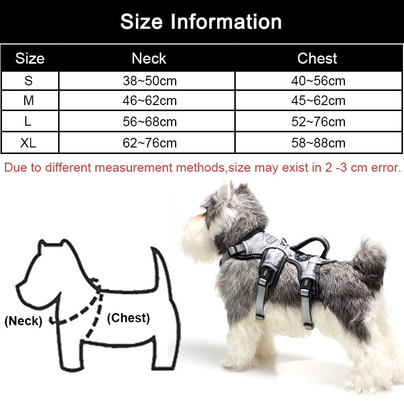 Medium Big Dog Harness For Dogs Collars And Harnesses Car Reflective Secure