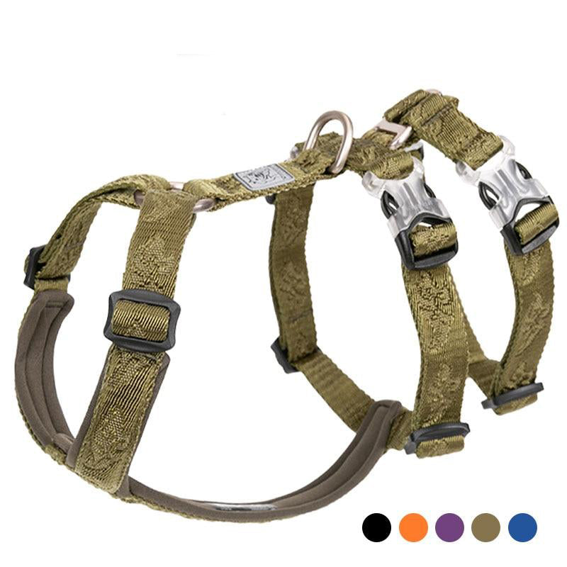 Double H Adjustable Pet Dog Harness Training Escape-Proof Dog Belt Safety Run Walking Dog Strap Harness Soft